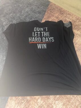 Grunt Style Black Men's Motivational Graphic Tee with Orange Accent